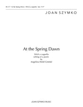 At the Spring Dawn SSAA choral sheet music cover